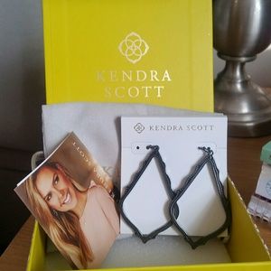 Kendra Scott-Sophee Drop Gunmetal earings